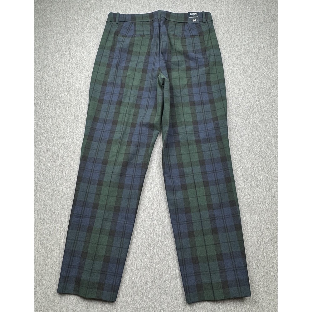 J Crew Kallie Pant Plaid Kallie Pant Blackwatch Tartan Sz 10 Fit 32x28 Office - Picture 2 of 16